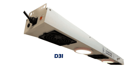 D3I Defender 3-fan Overhead Ionizer